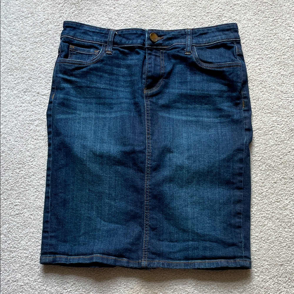 Kut Dark Blue Denim Skirt